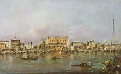 Dogenpaleis en uitzicht op het San Marcoplein, Venetië